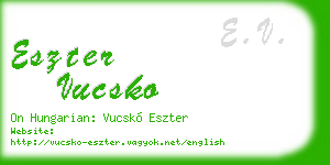 eszter vucsko business card